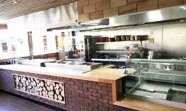 Electrical Installation for commercial kitchen in Wales and West by Fox Electrical Engineers